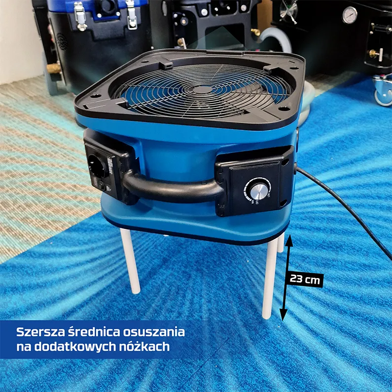 Szeroki nawiew dmuchawy